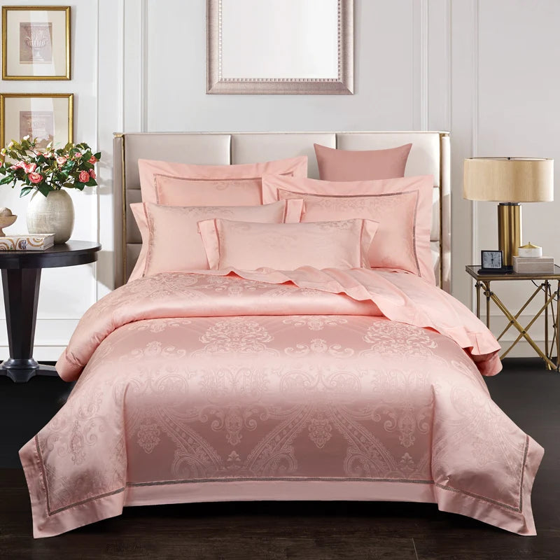 1000TC Egyptian Cotton Duvet Set - Vintage Jacquard, Super King