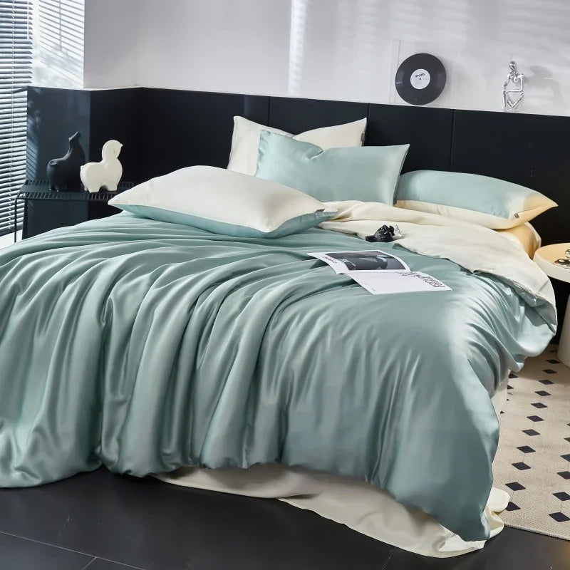 Svetanya Lyocell Bed Set - Summer Style, Queen/King/Single, Duvet Cover & Sheets