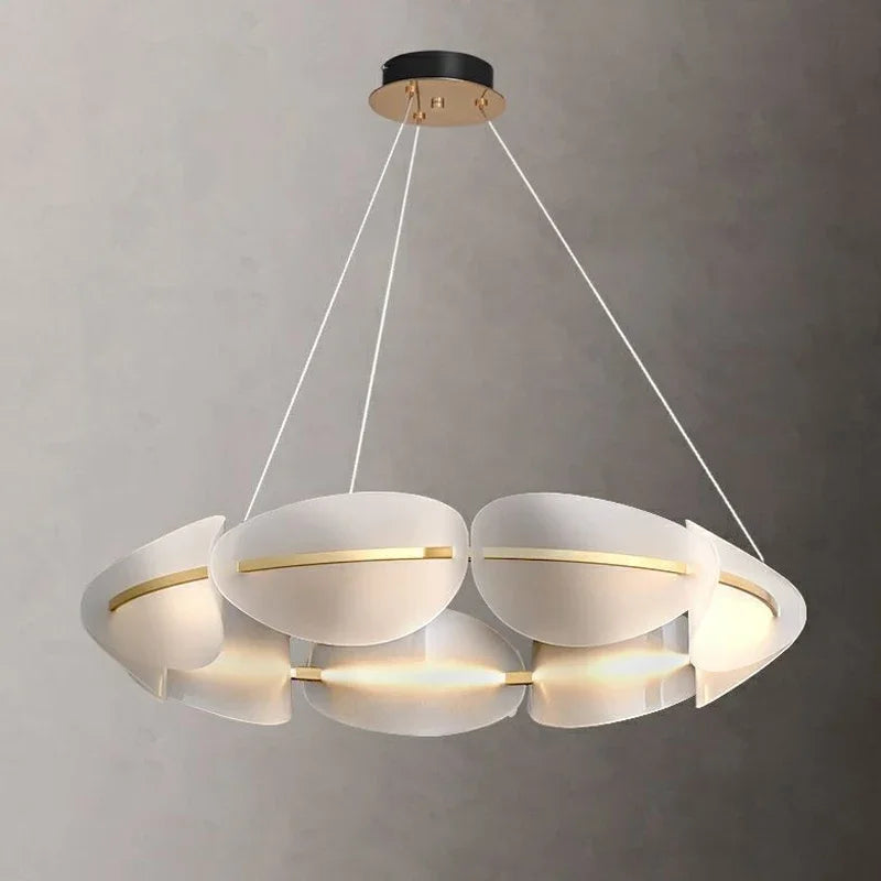 Modern Acrylic Leaf LED Chandelier – Home Lighting