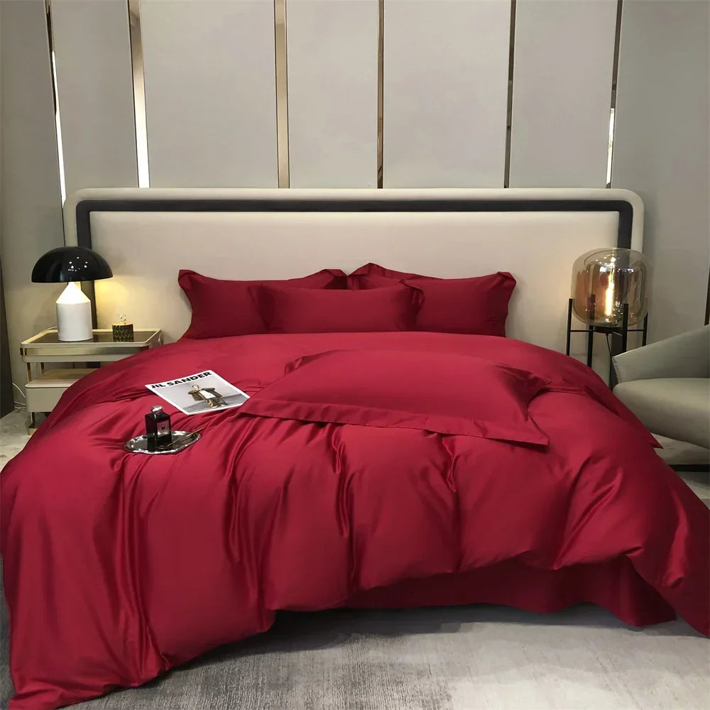 Svetanya Egyptian Cotton Bed Set - Solid Color, Queen/King