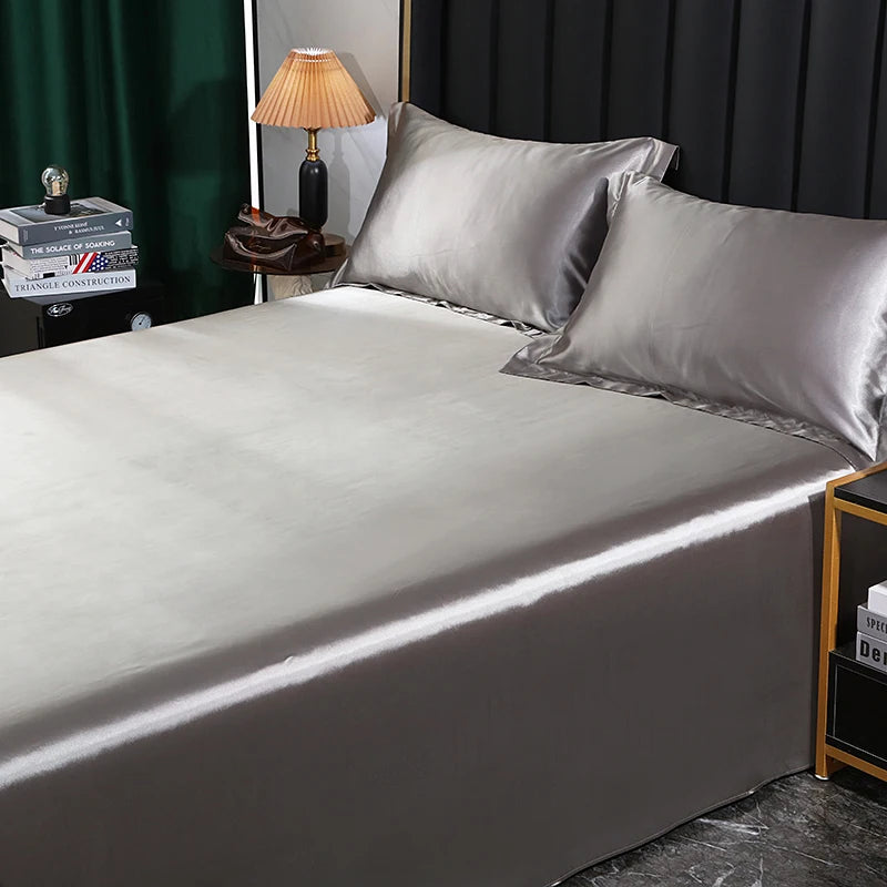 Silk Bedding Set - Black, Queen/King