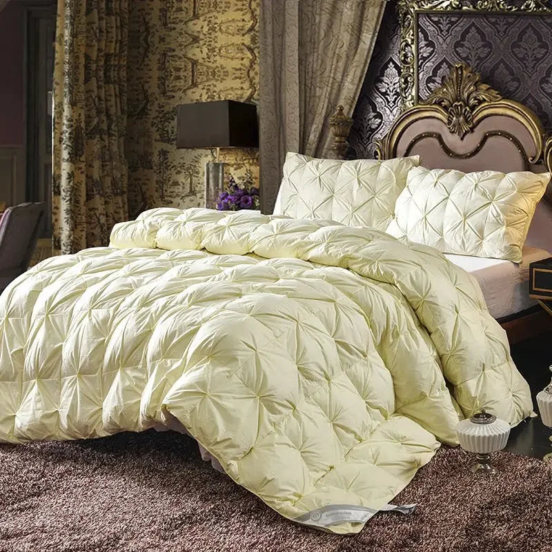 Goose Down Soft Duvet Luxury Blanket King Queen Twin Size Comforter Bedding Filler Bread Shape Super Warm Quilt