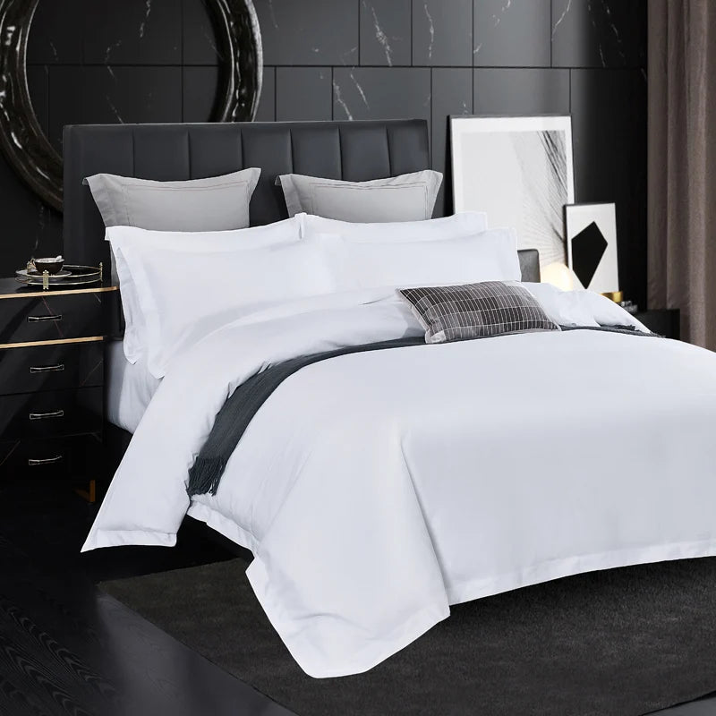 Simple Bedding Set for 5-star hotels 3/4Pcs Duvet Cover,Sheet Pillowcases Double Queen King size Homestay Quilt Cover bed Linen