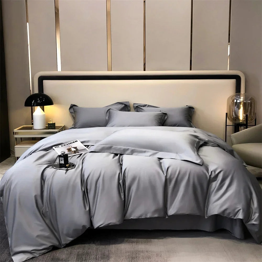 Svetanya Egyptian Cotton Bed Set - Solid Color, Queen/King