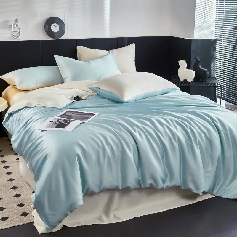 Svetanya Lyocell Bed Set - Summer Style, Queen/King/Single, Duvet Cover & Sheets