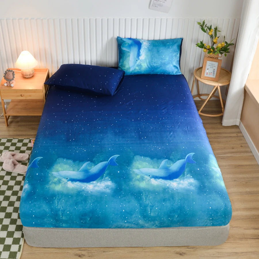 Printed Fitted Sheet - Queen/King
