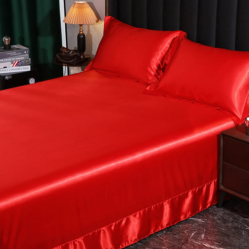 Silk Bedding Set - Black, Queen/King