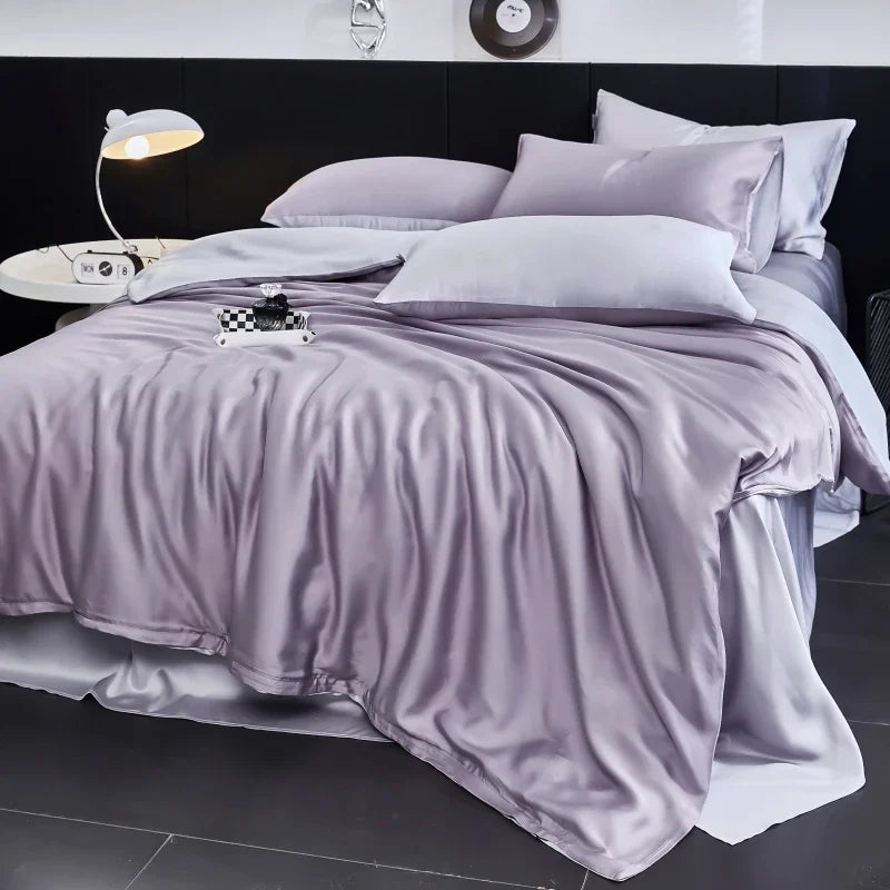 Svetanya Lyocell Bed Set - Summer Style, Queen/King/Single, Duvet Cover & Sheets