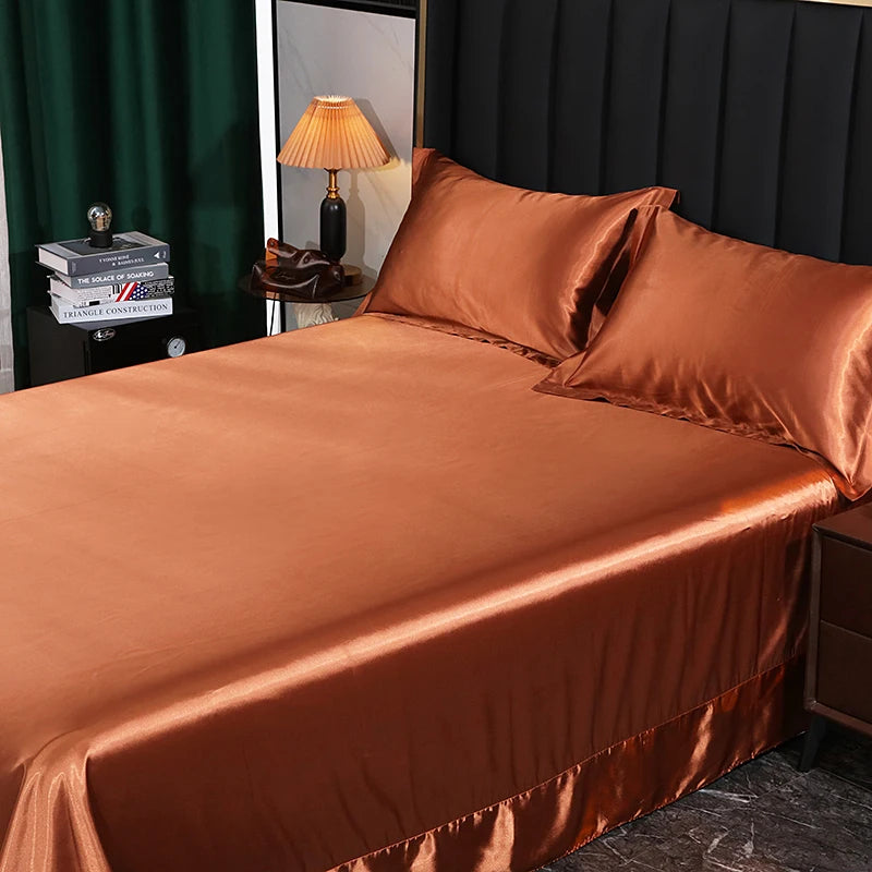 Silk Bedding Set - Black, Queen/King