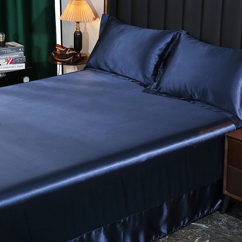 Silk Bedding Set - Black, Queen/King