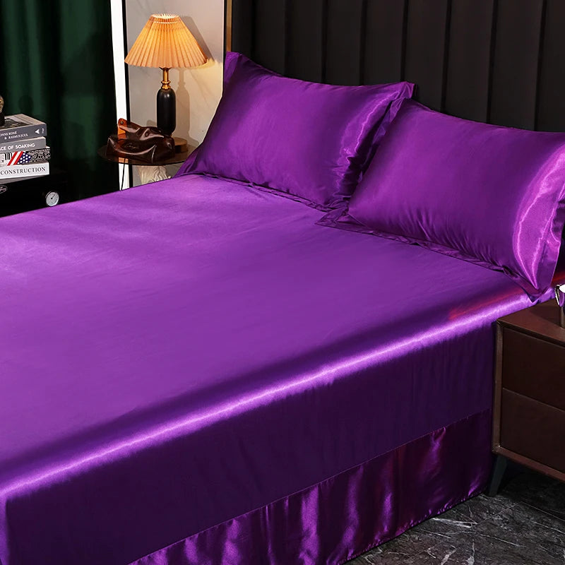 Silk Bedding Set - Black, Queen/King