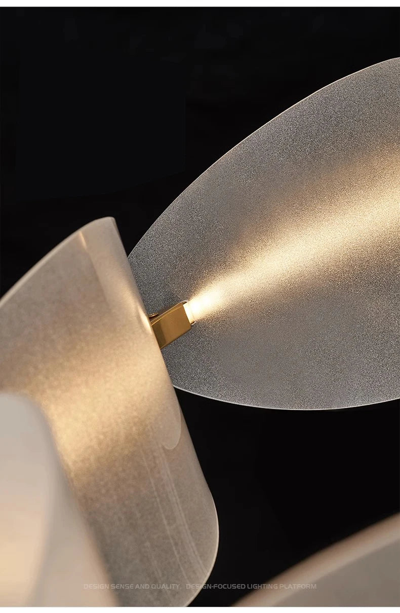 Modern Acrylic Leaf LED Chandelier – Home Lighting
