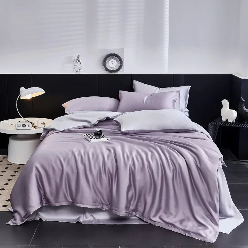 Svetanya Lyocell Bed Set - Summer Style, Queen/King/Single, Duvet Cover & Sheets