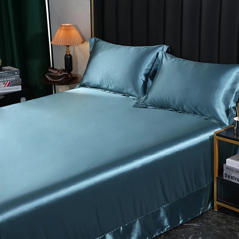 Silk Bedding Set - Black, Queen/King