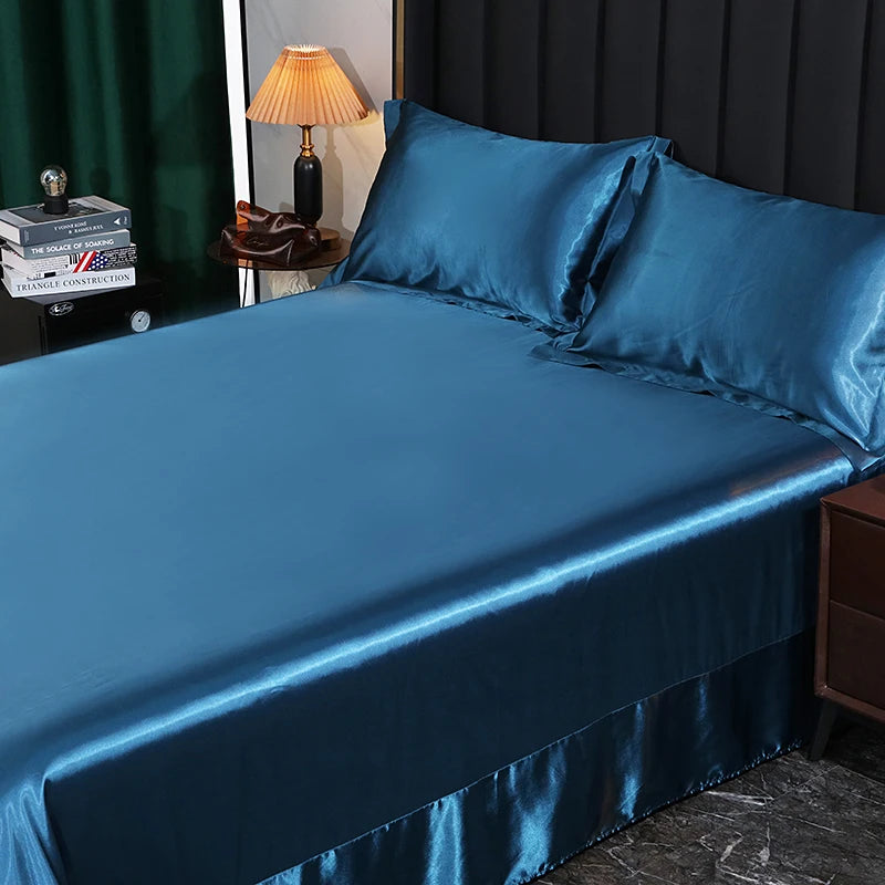 Silk Bedding Set - Black, Queen/King