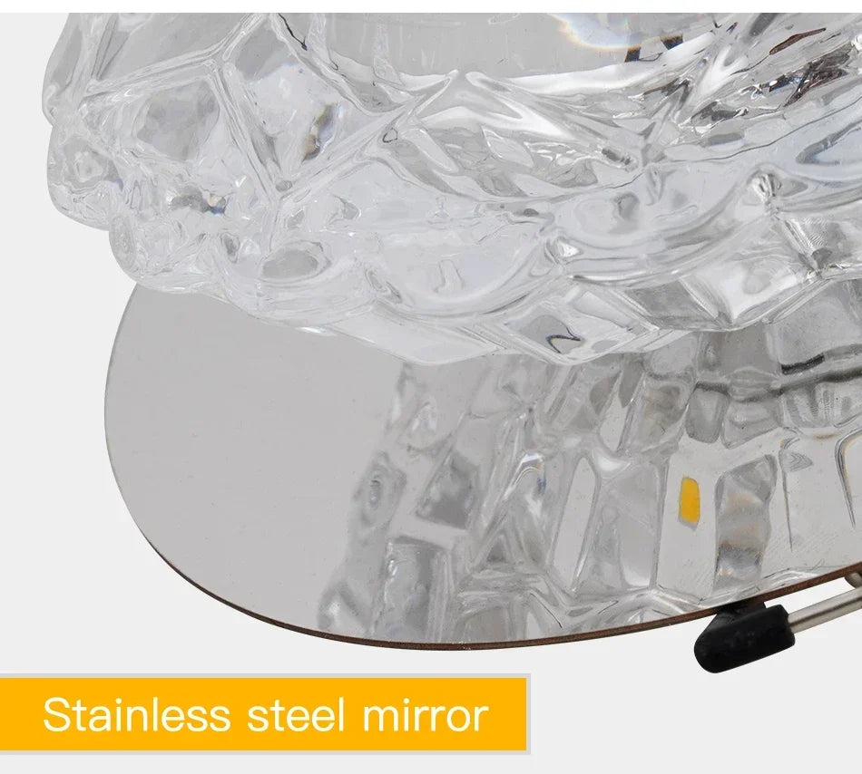 LED Crystal Embedded Ceiling Light – Elegant Home Decor
