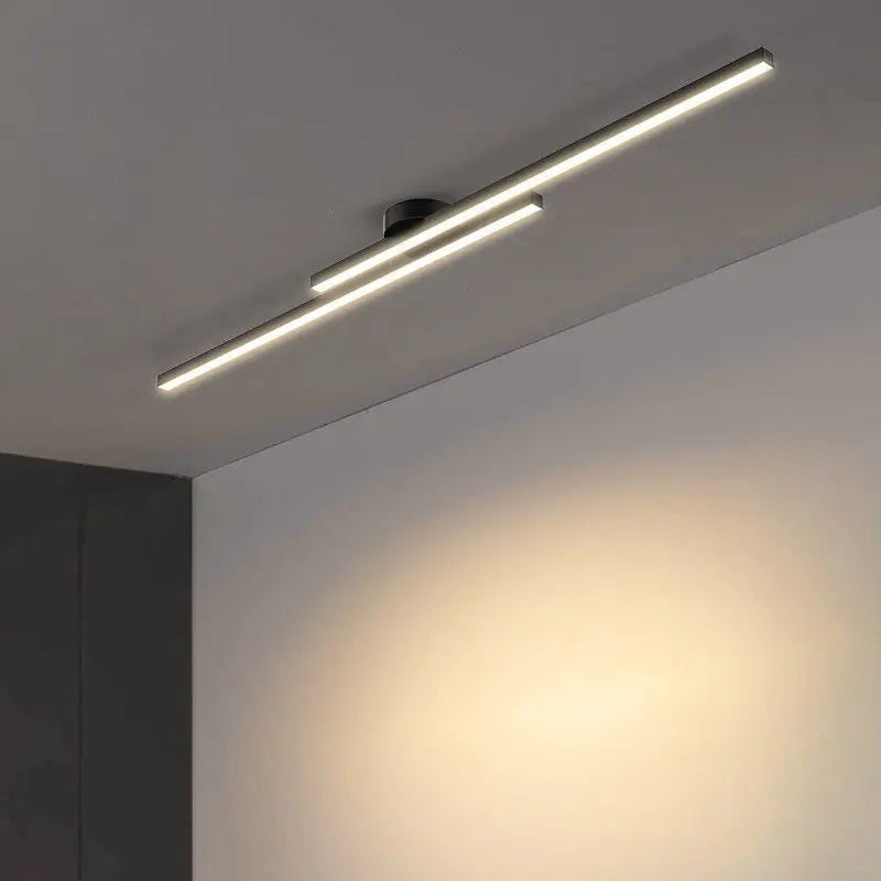 Modern Long Aluminum LED Ceiling Light – Creative Indoor Fixture