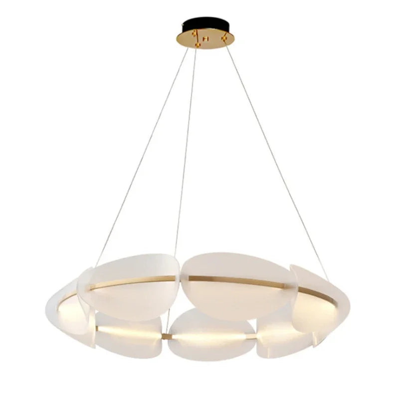 Modern Acrylic Leaf LED Chandelier – Home Lighting