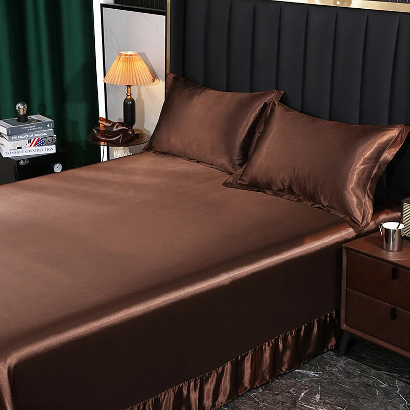 Silk Bedding Set - Black, Queen/King