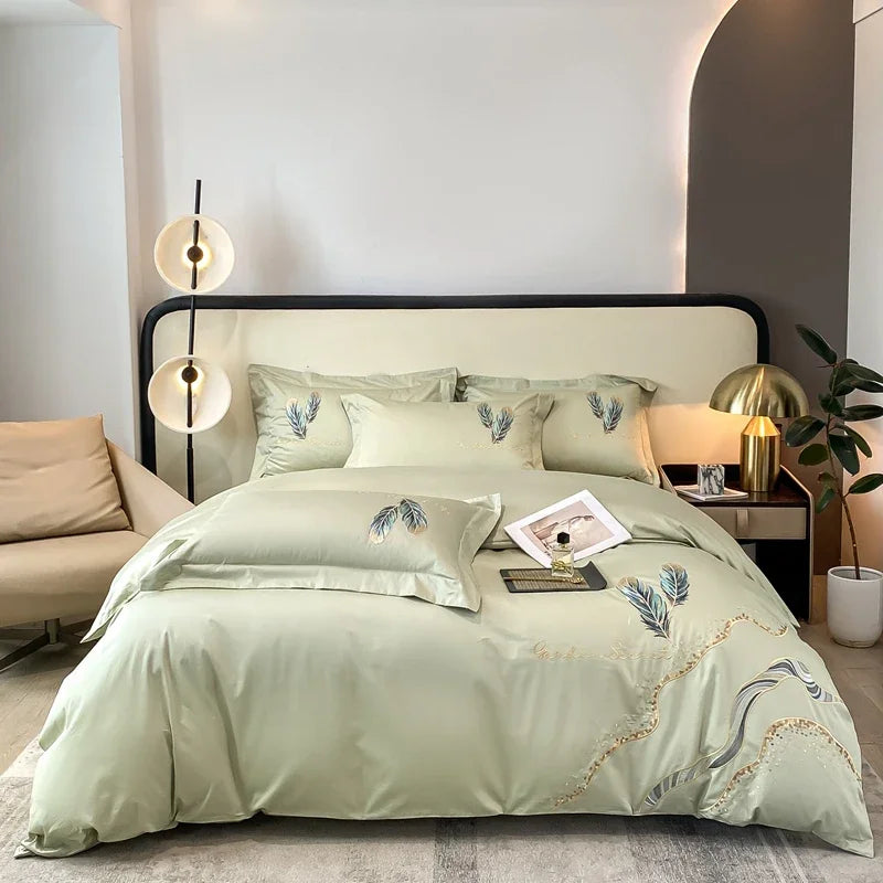 Svetanya Cotton Embroidery Bed Set - Double/Queen/King