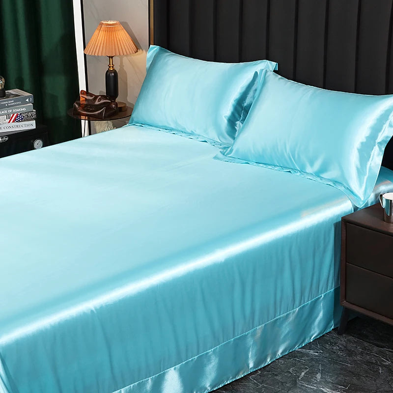 Silk Bedding Set - Black, Queen/King