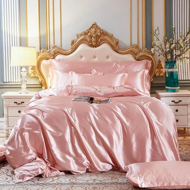Silk Duvet Cover Set - King/Queen/Twin, 3PC