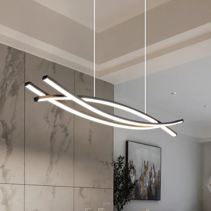 Modern Nordic Dining Chandelier – Luxury Long Bar Pendant