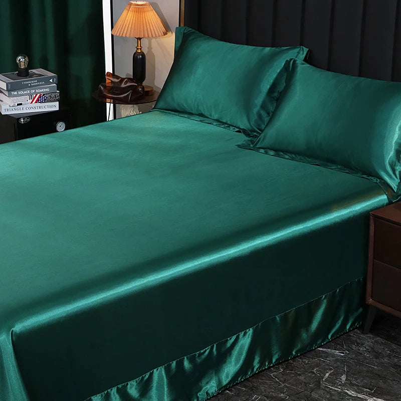 Silk Bedding Set - Black, Queen/King