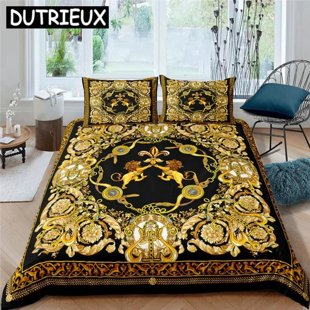 European Luxury Bed Set - 3D Bohemian Print, 2/3pcs, DE/EU/US Size