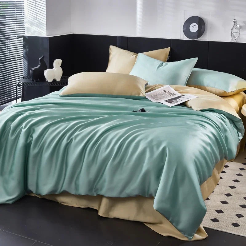 Svetanya Lyocell Bed Set - Summer Style, Queen/King/Single, Duvet Cover & Sheets