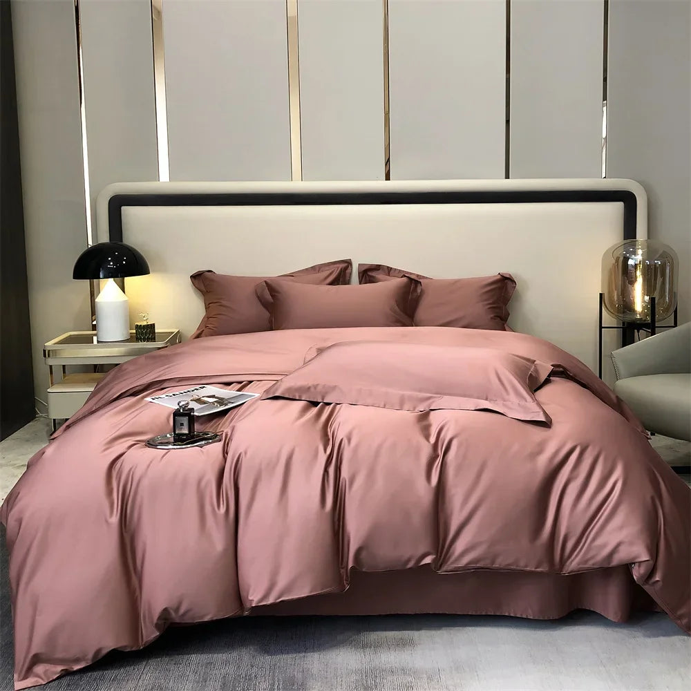 Svetanya Egyptian Cotton Bed Set - Solid Color, Queen/King