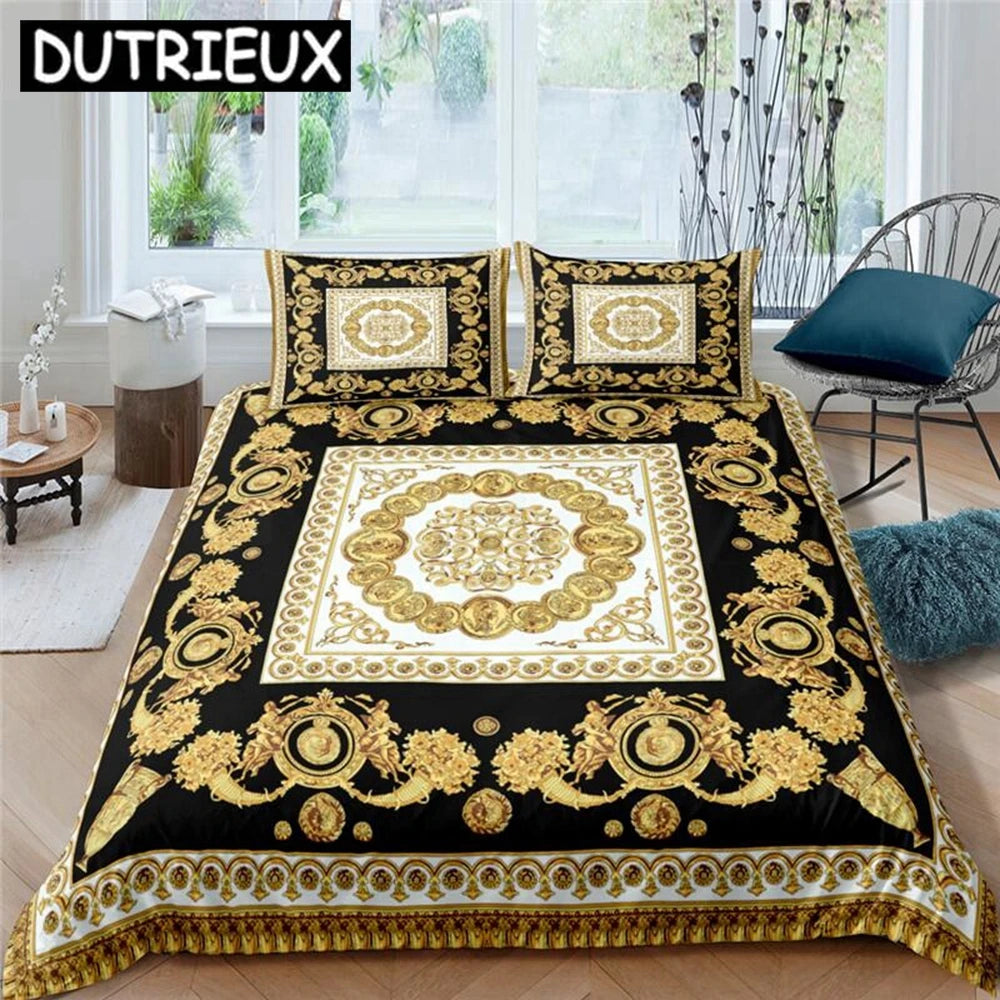 European Luxury Bed Set - 3D Bohemian Print, 2/3pcs, DE/EU/US Size