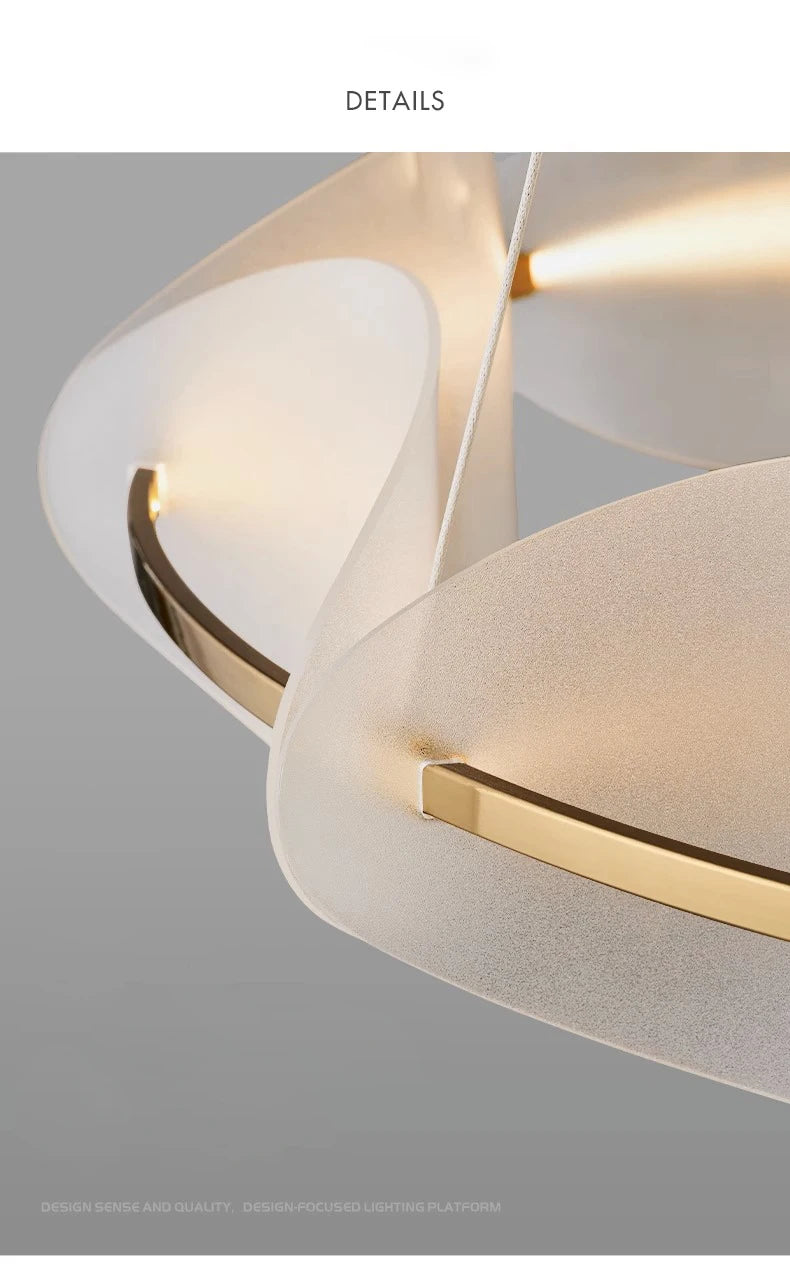 Modern Acrylic Leaf LED Chandelier – Home Lighting