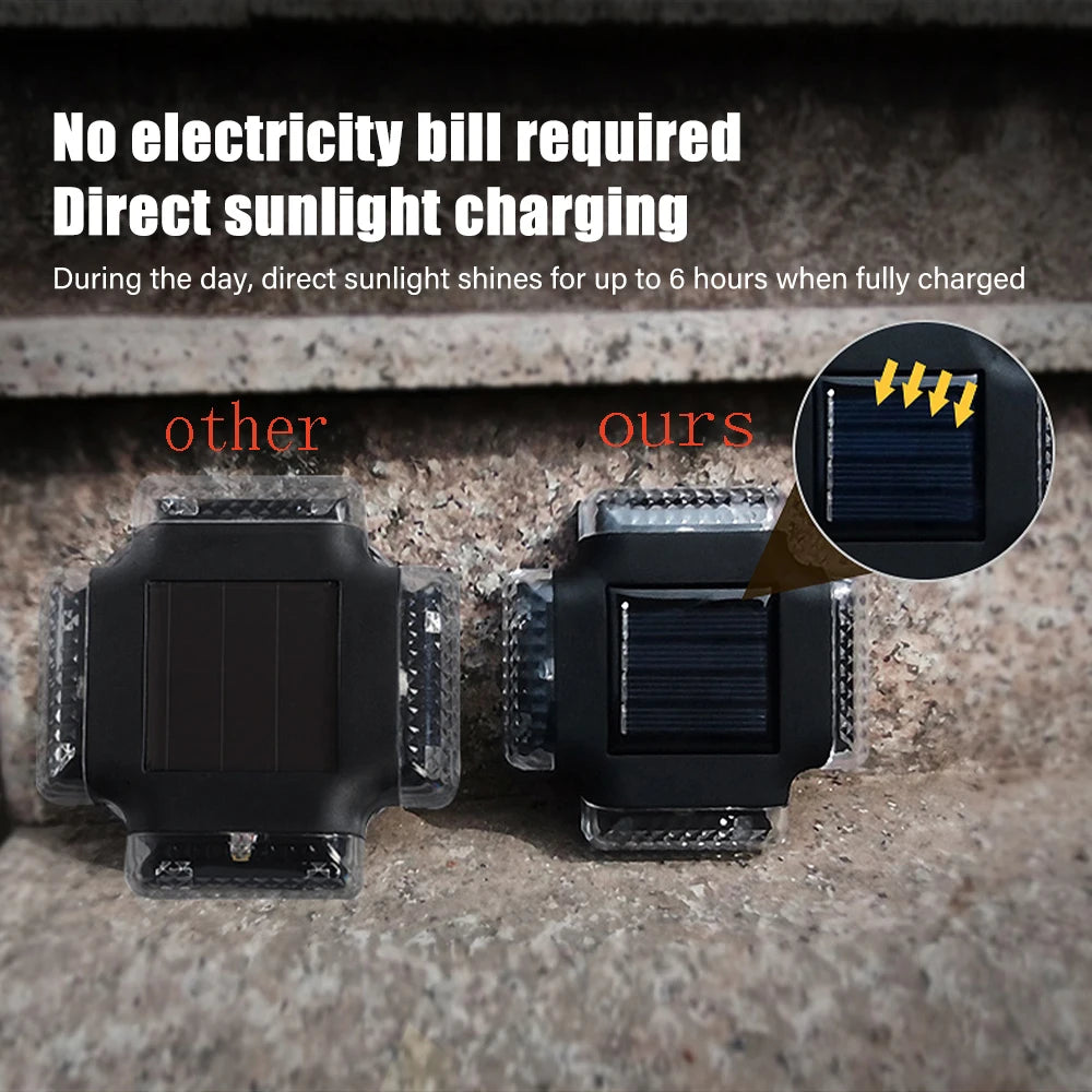 LED Solar Wall Lamp Waterproof Solar Light Up And Down Luminous Lighting For Outdoor Garden Fence Stairs Decoration Solar Lamp
