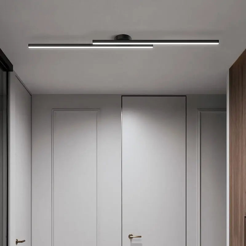 Modern Long Aluminum LED Ceiling Light – Creative Indoor Fixture