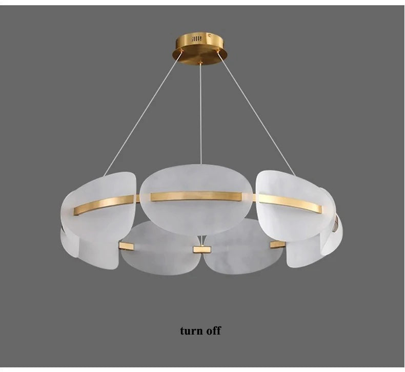 Modern Acrylic Leaf LED Chandelier – Home Lighting