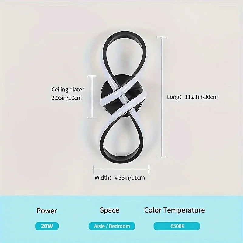Modern LED Ceiling Light Black And White Color Forntrance Corridors Entryways Cloakrooms Balconies Indoor Decoration Lighting