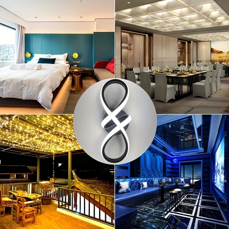 Modern LED Ceiling Light Black And White Color Forntrance Corridors Entryways Cloakrooms Balconies Indoor Decoration Lighting