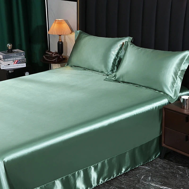 Silk Bedding Set - Black, Queen/King
