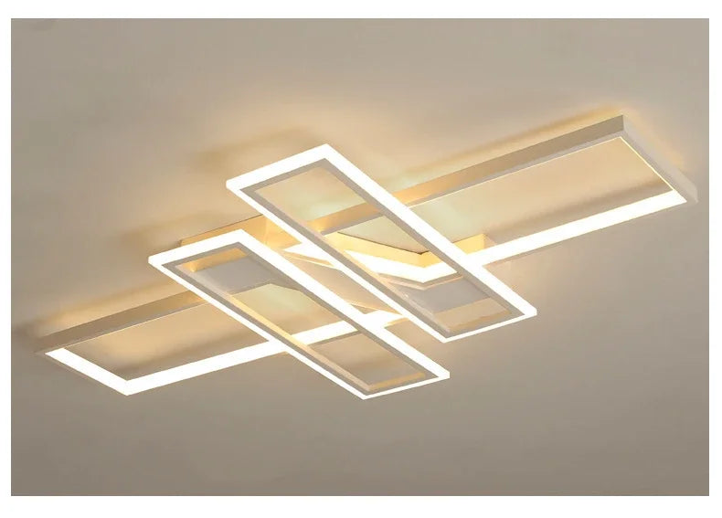 Modern LED Chandelier with Remote for Living Room & Bedroom