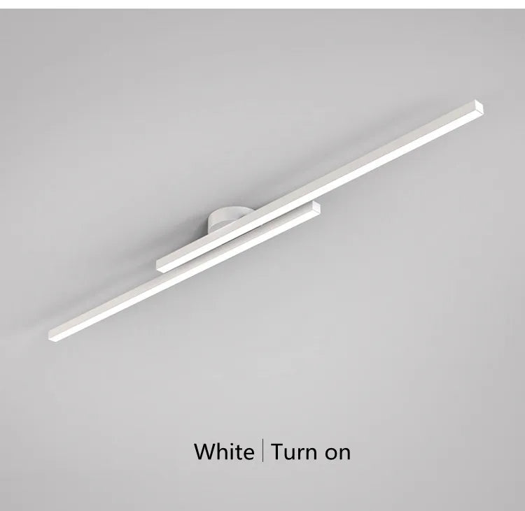 Modern Long Aluminum LED Ceiling Light – Creative Indoor Fixture