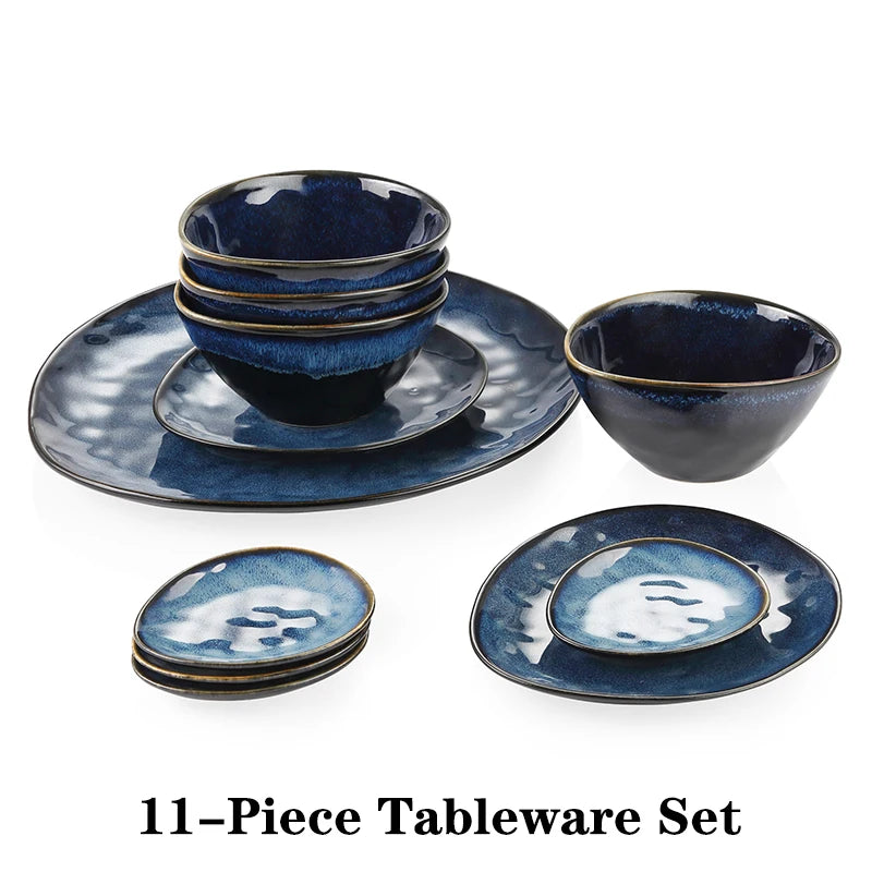 Vancasso Starry Blue Dinner Set - Vintage Ceramic, 11/22/33pc